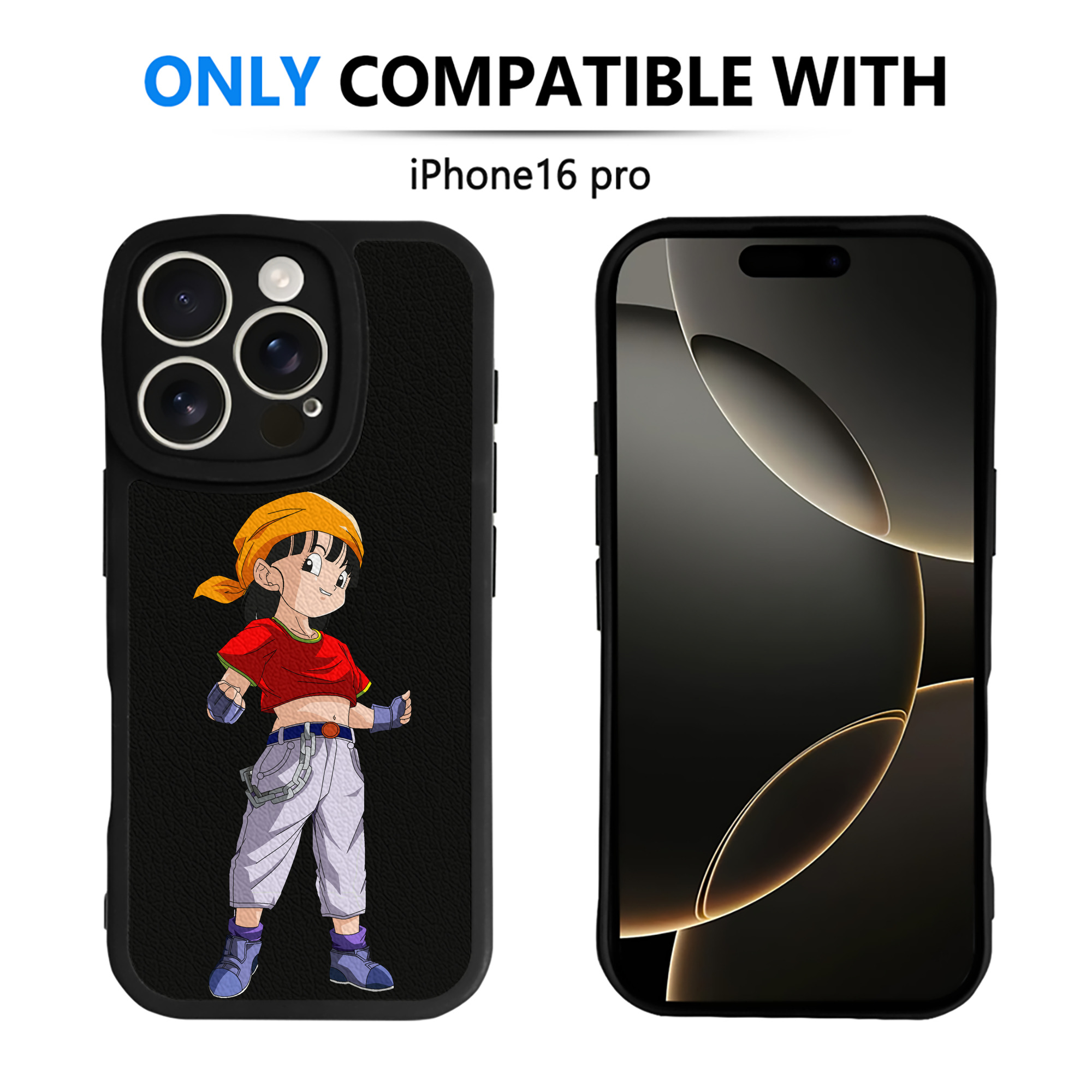（画像用） ドラゴンボール パン DRAGON BALL Pan 【iPhone 16シリーズ対応】シリコンスマホケース（レザー調） 材質：シリコン